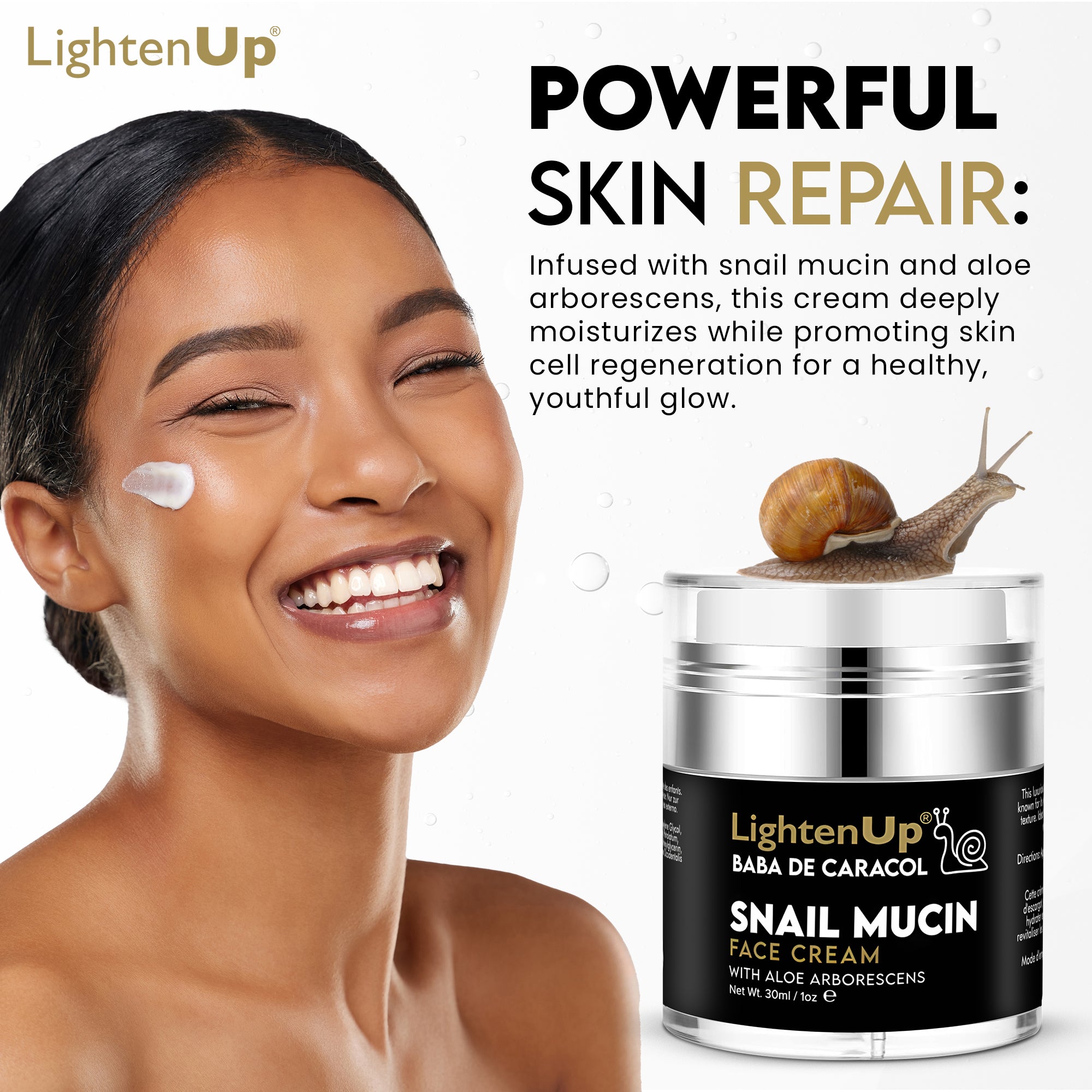 LightenUp Baba de Caracol Cream 30ml