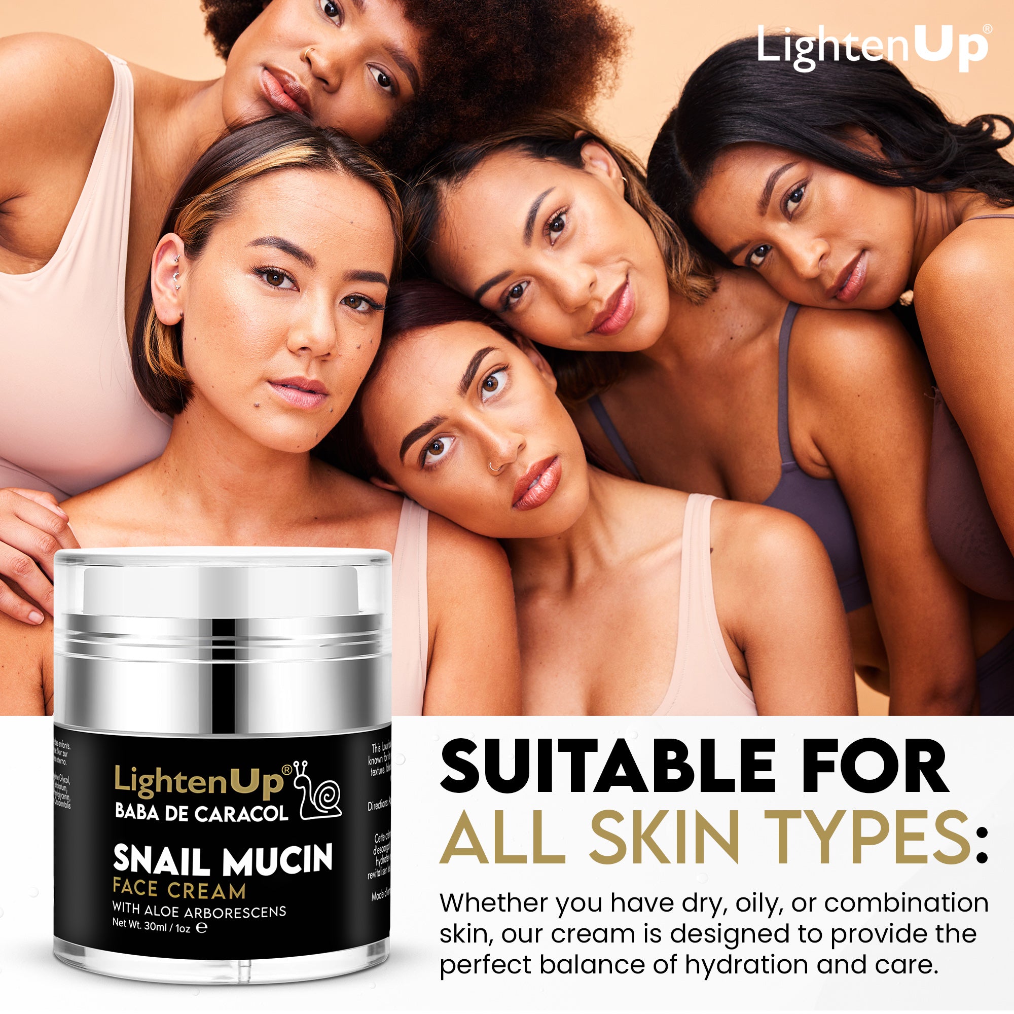 LightenUp Baba de Caracol Cream 30ml