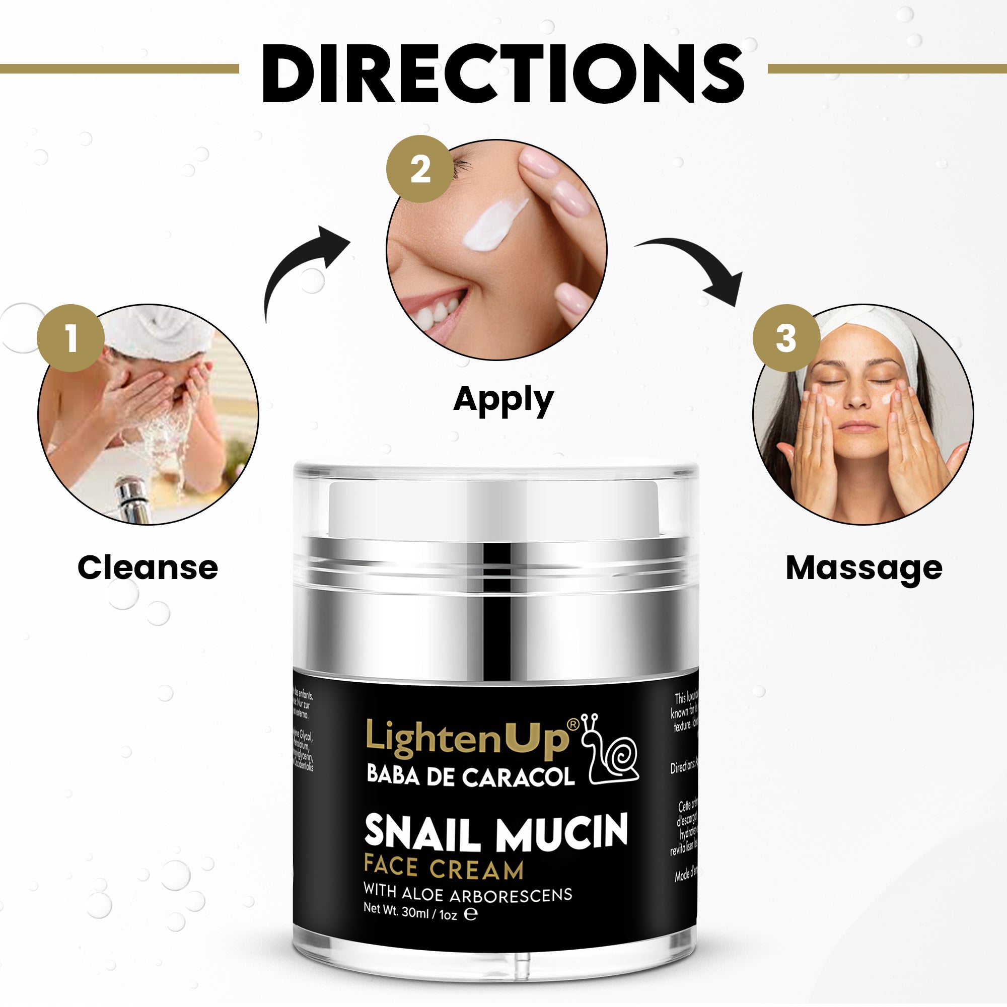 LightenUp Baba de Caracol Cream 30ml