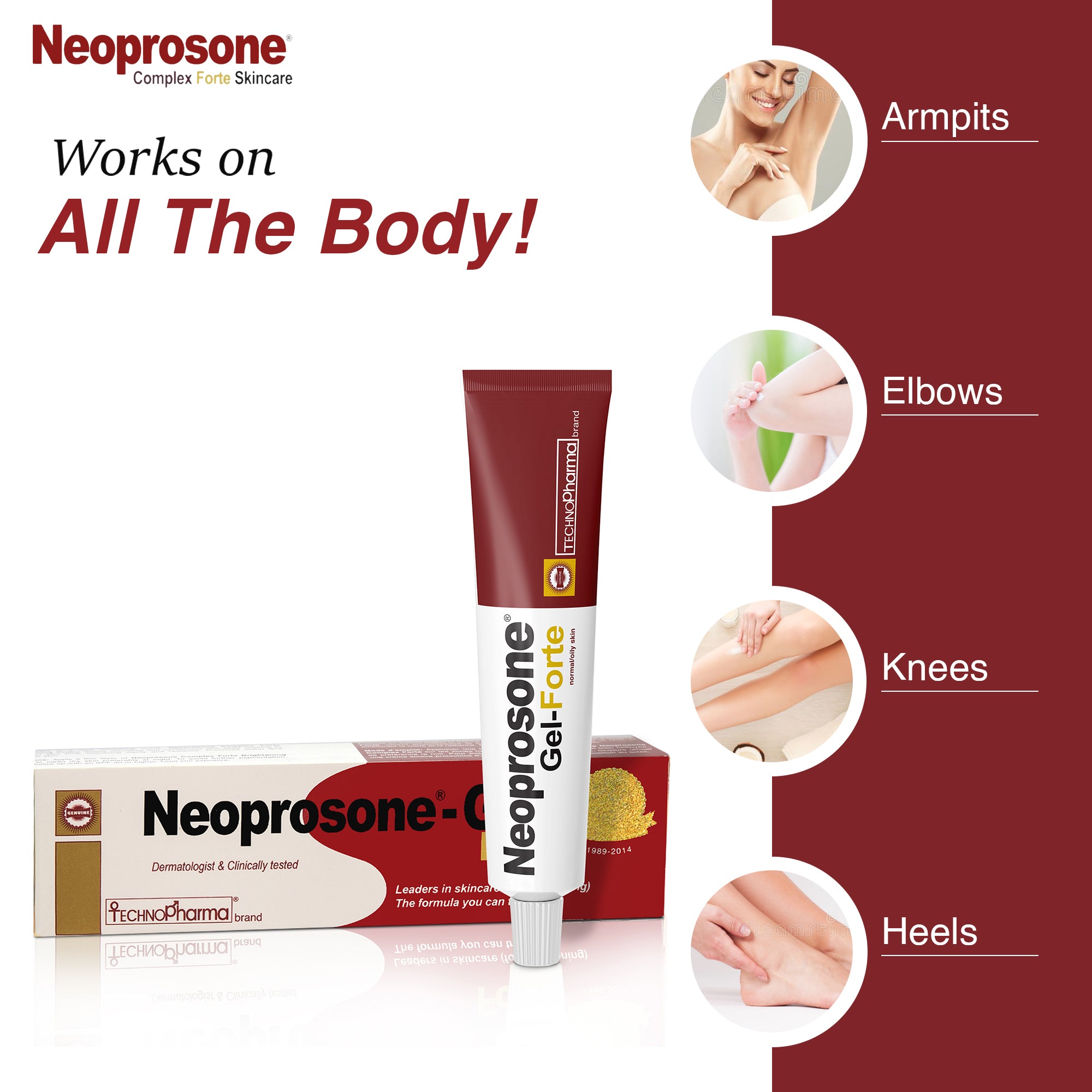 Neoprosone Brightening Gel - Moisturizer Cream Gel - 30g / 1 oz