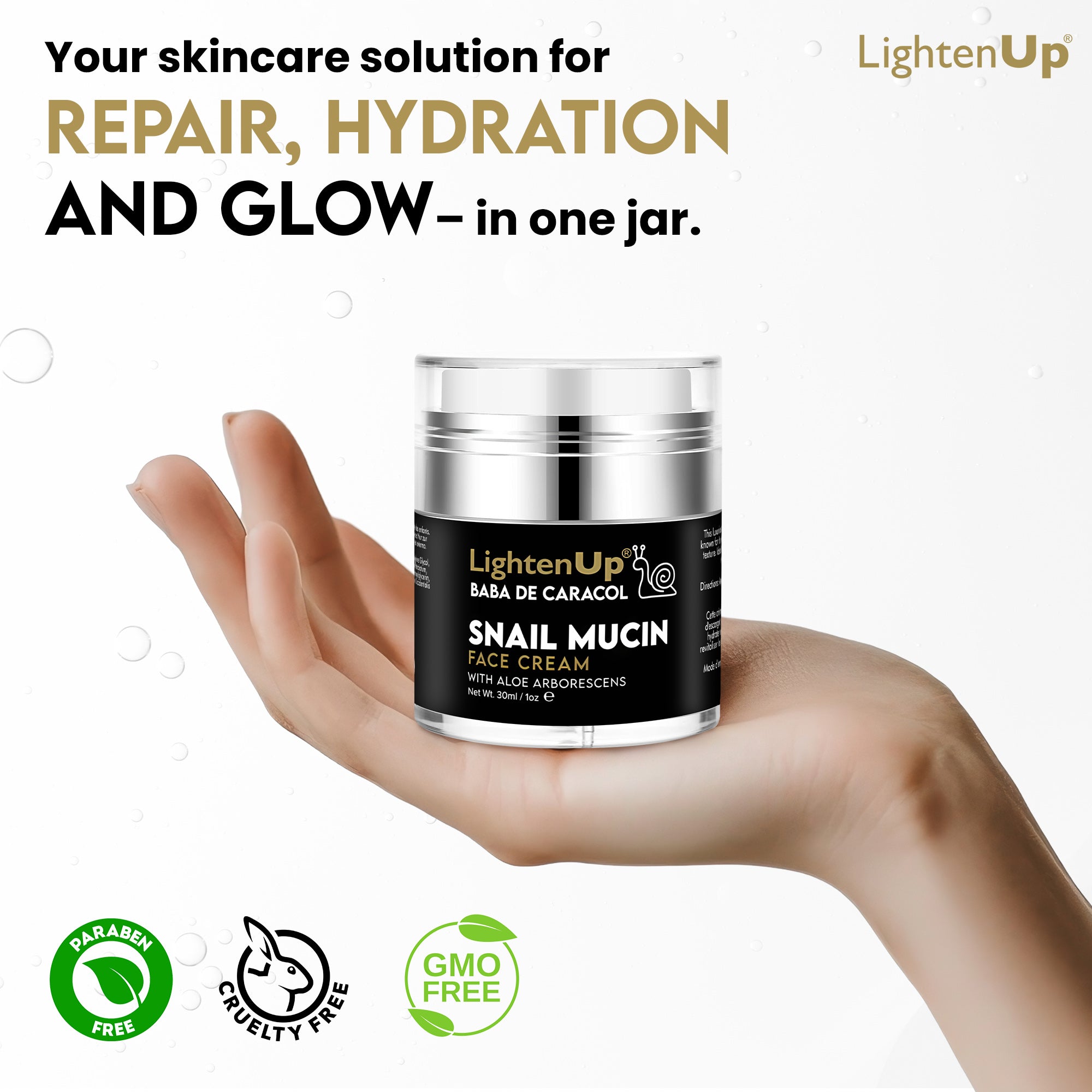 LightenUp Baba de Caracol Cream 30ml