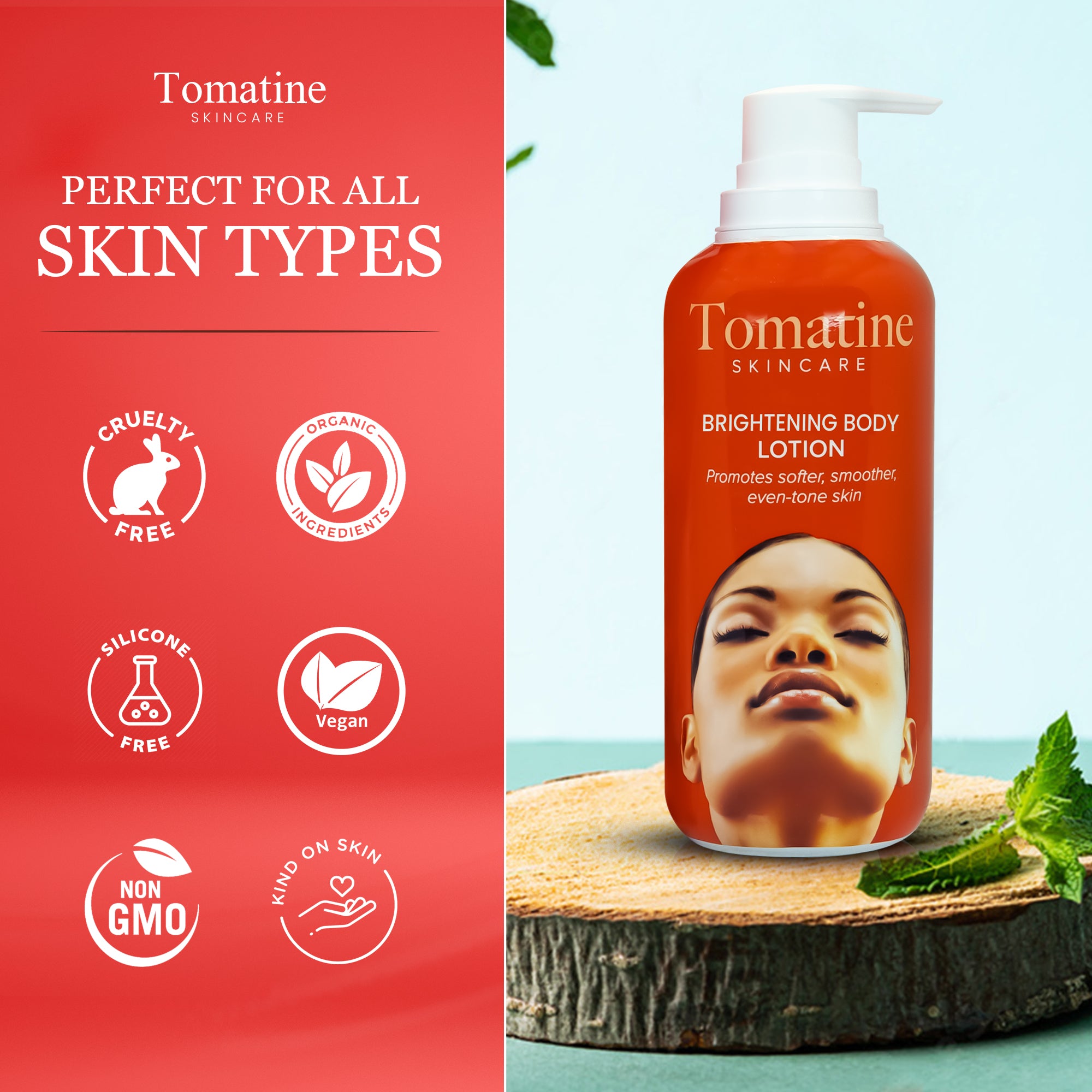 Tomatine Lightening Body Lotion 400ml Tomatine - Mitchell Brands - Skin Lightening, Skin Brightening, Fade Dark Spots, Shea Butter, Hair Growth Products