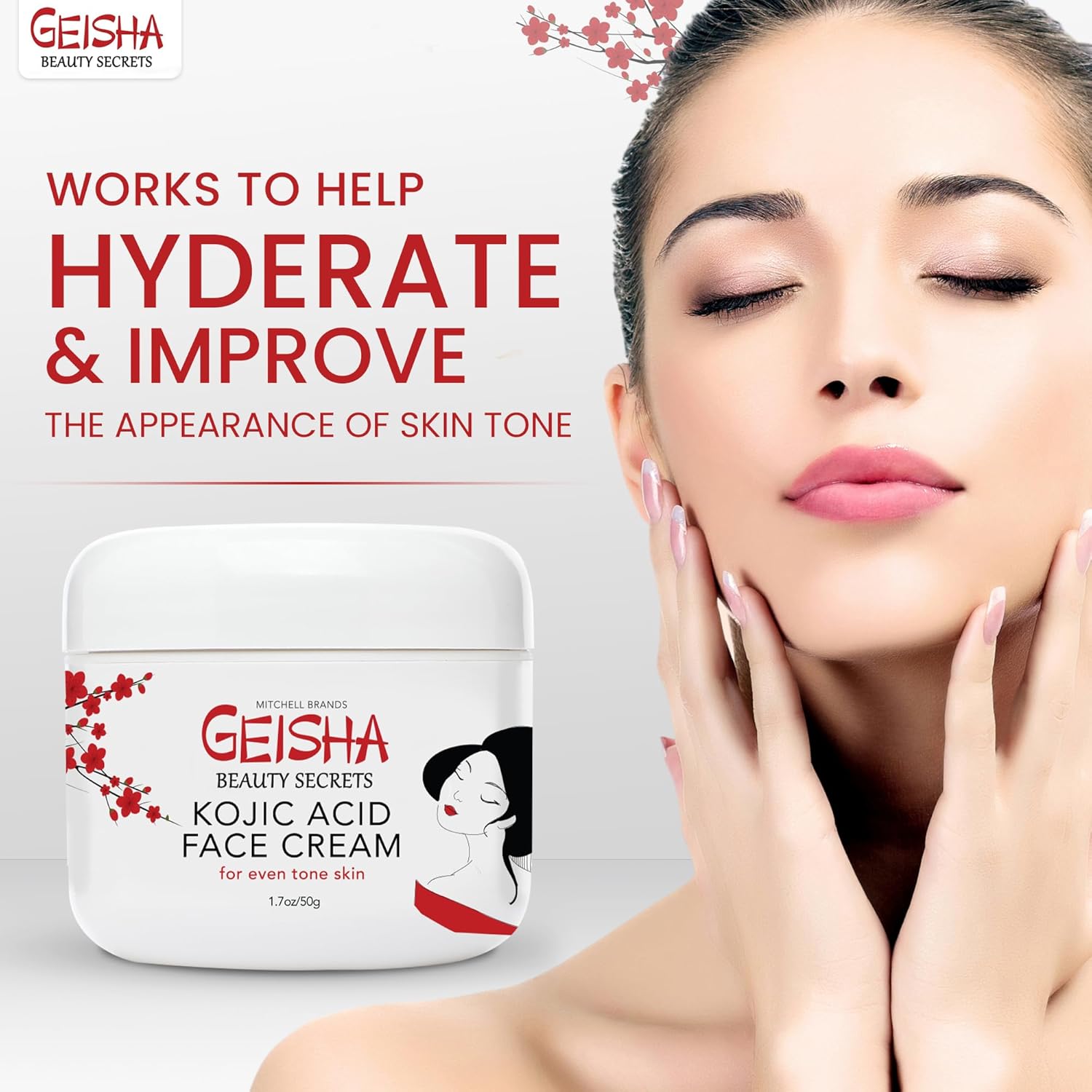 Crema aclaradora activa Geisha con ácido kójico - 50ml / 1.7 fl oz