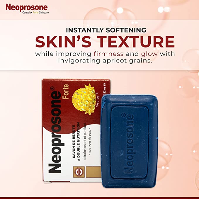 Neoprosone Skin Brightening Soap - 200g / 7.1 oz Neoprosone Technopharma - Mitchell Brands - Skin Lightening, Skin Brightening, Fade Dark Spots, Shea Butter, Hair Growth Products