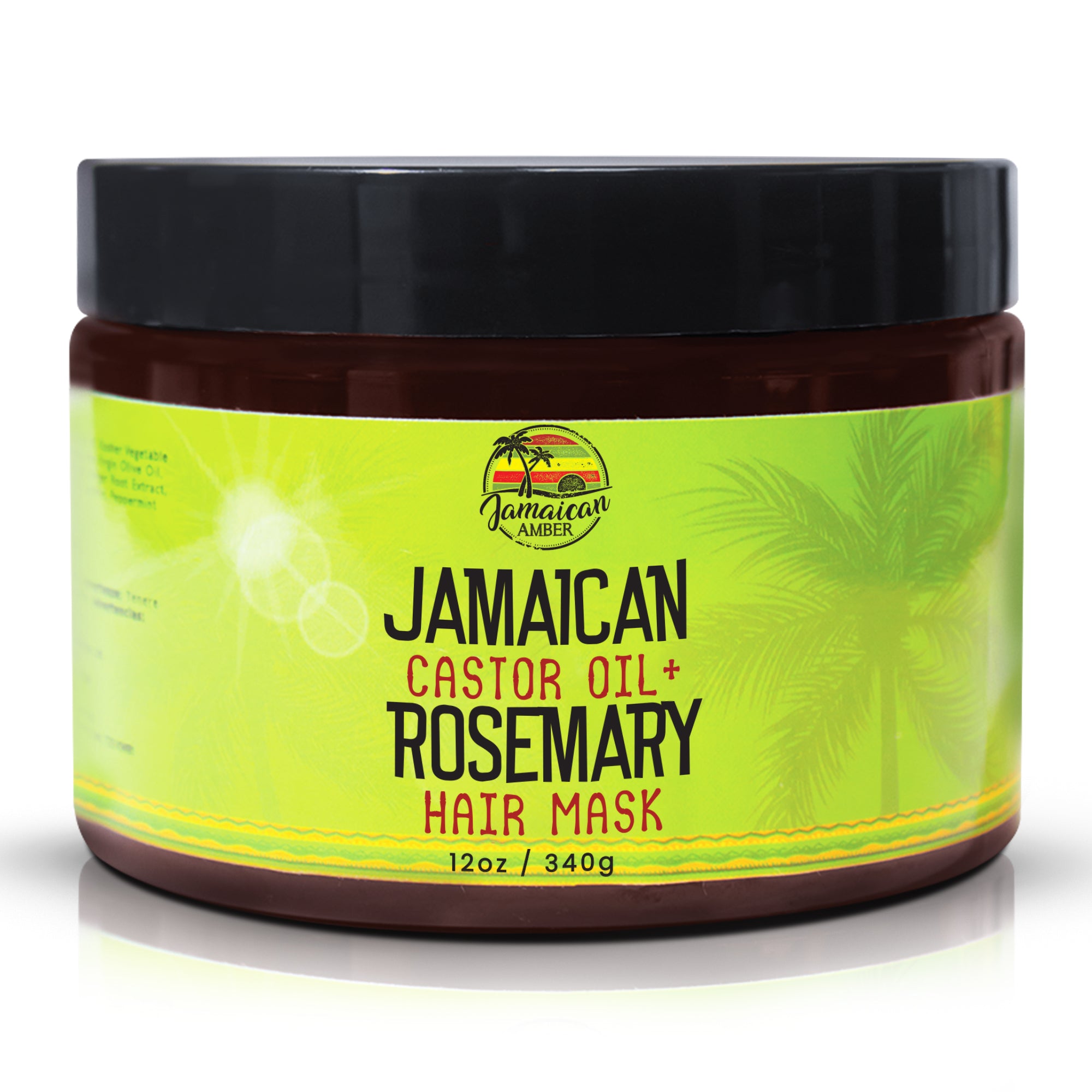 Jamaican Amber Jamaican Castor Oil & Rosemary Hair Mask 12 oz/354 ml Mitchell Brands - Mitchell Brands - Skin Lightening, Skin Brightening, Fade Dark Spots, Shea Butter, Hair Growth Products