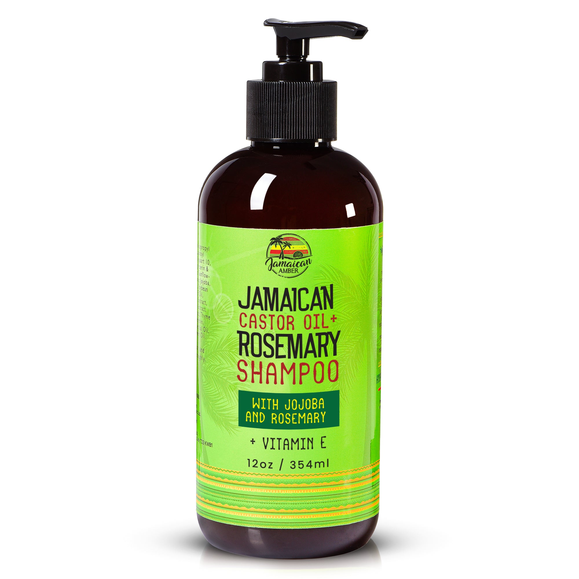 Jamaican Amber Jamaican Castor Oil & Rosemary Shampoo 12 oz/354 ml Mitchell Brands - Mitchell Brands - Skin Lightening, Skin Brightening, Fade Dark Spots, Shea Butter, Hair Growth Products