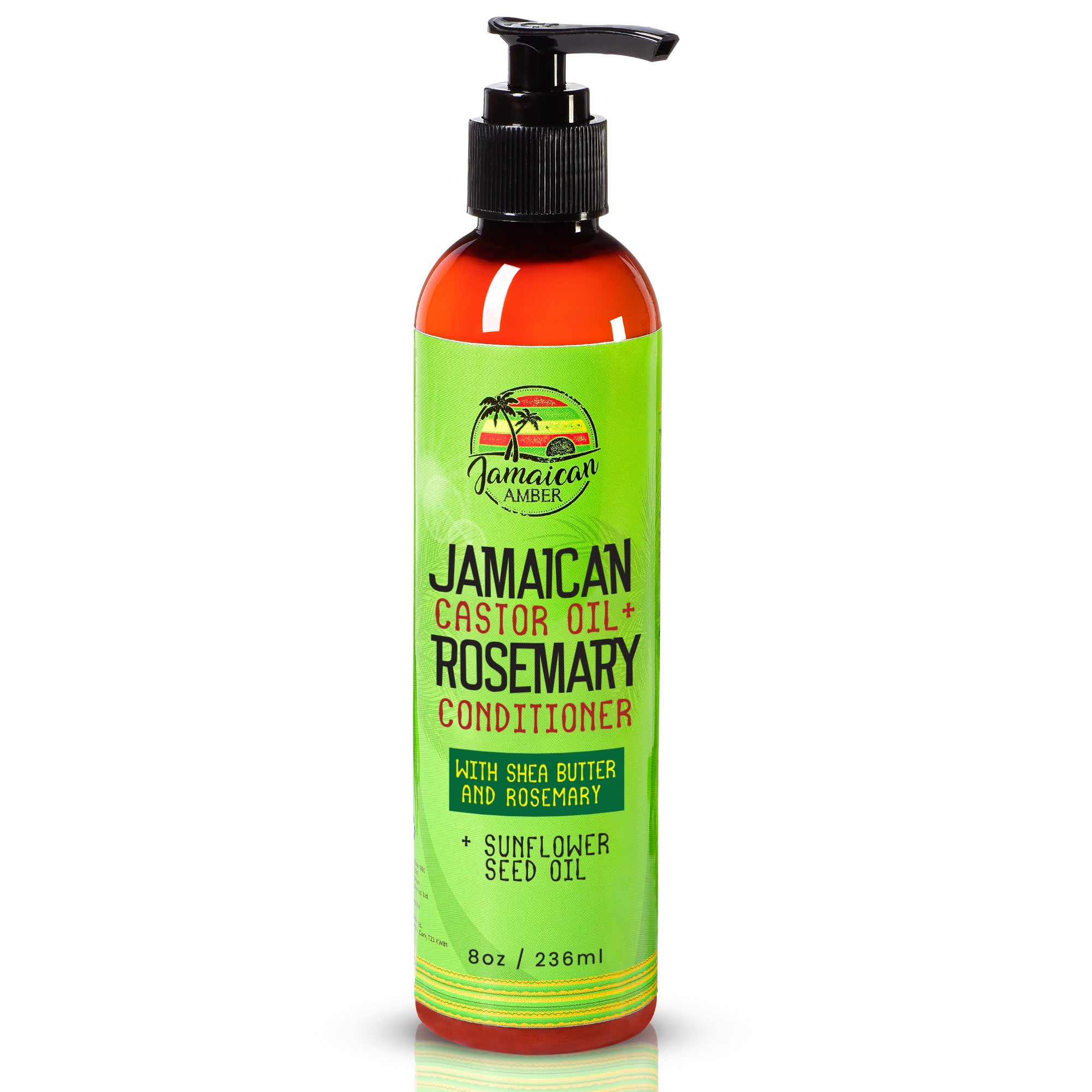 Jamaican Amber Jamaican Castor Oil & Rosemary Leave in Conditioner 8 oz/236 ml Mitchell Brands - Mitchell Brands - Skin Lightening, Skin Brightening, Fade Dark Spots, Shea Butter, Hair Growth Products