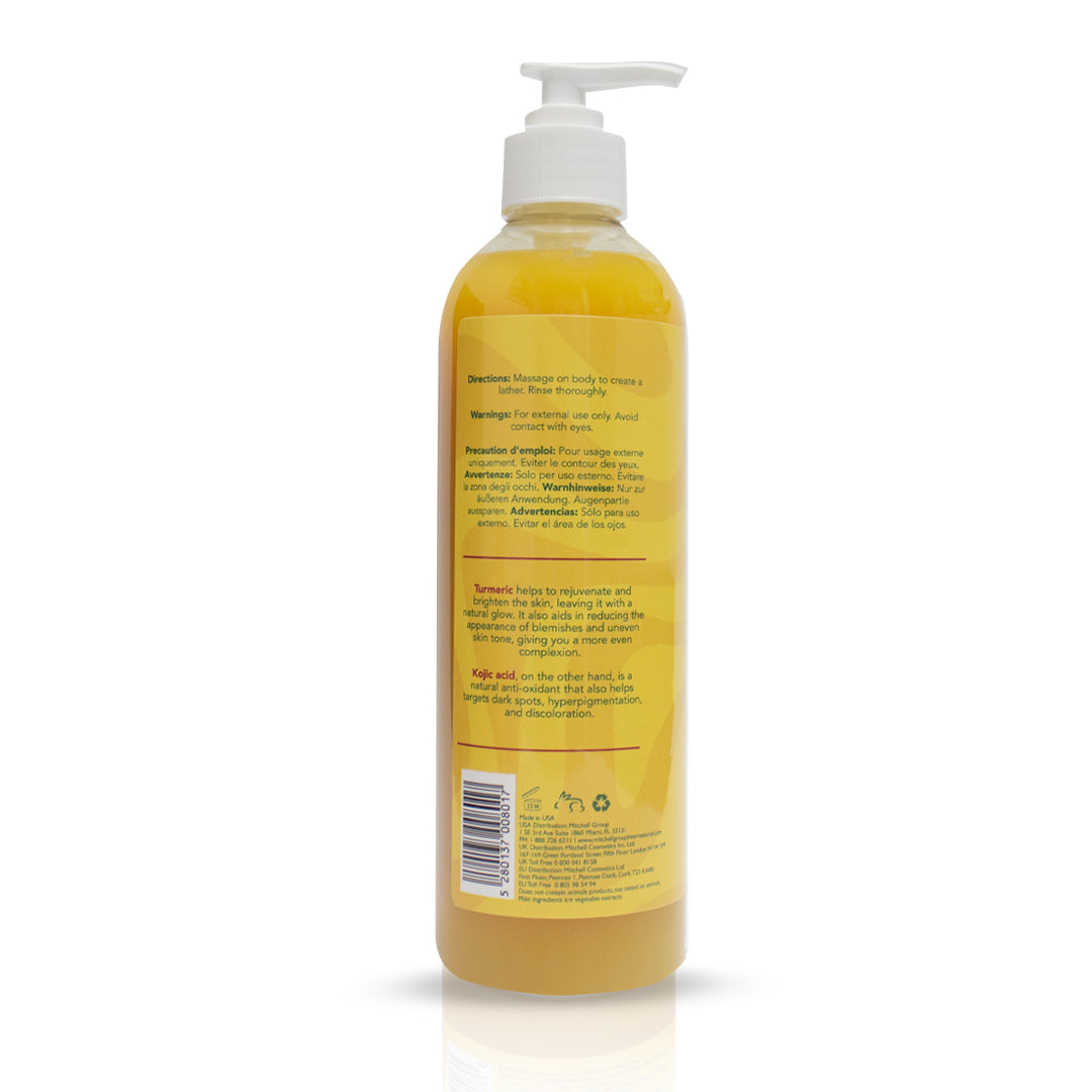 Organic Extract Turmeric Body Wash 16oz Mitchell Brands - Mitchell Brands - Skin Lightening, Skin Brightening, Fade Dark Spots, Shea Butter, Hair Growth Products