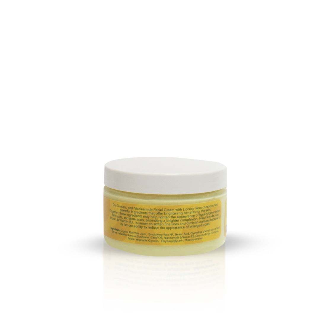 Organic Extract Turmeric Face Cream Jar 4oz Mitchell Brands - Mitchell Brands - Skin Lightening, Skin Brightening, Fade Dark Spots, Shea Butter, Hair Growth Products