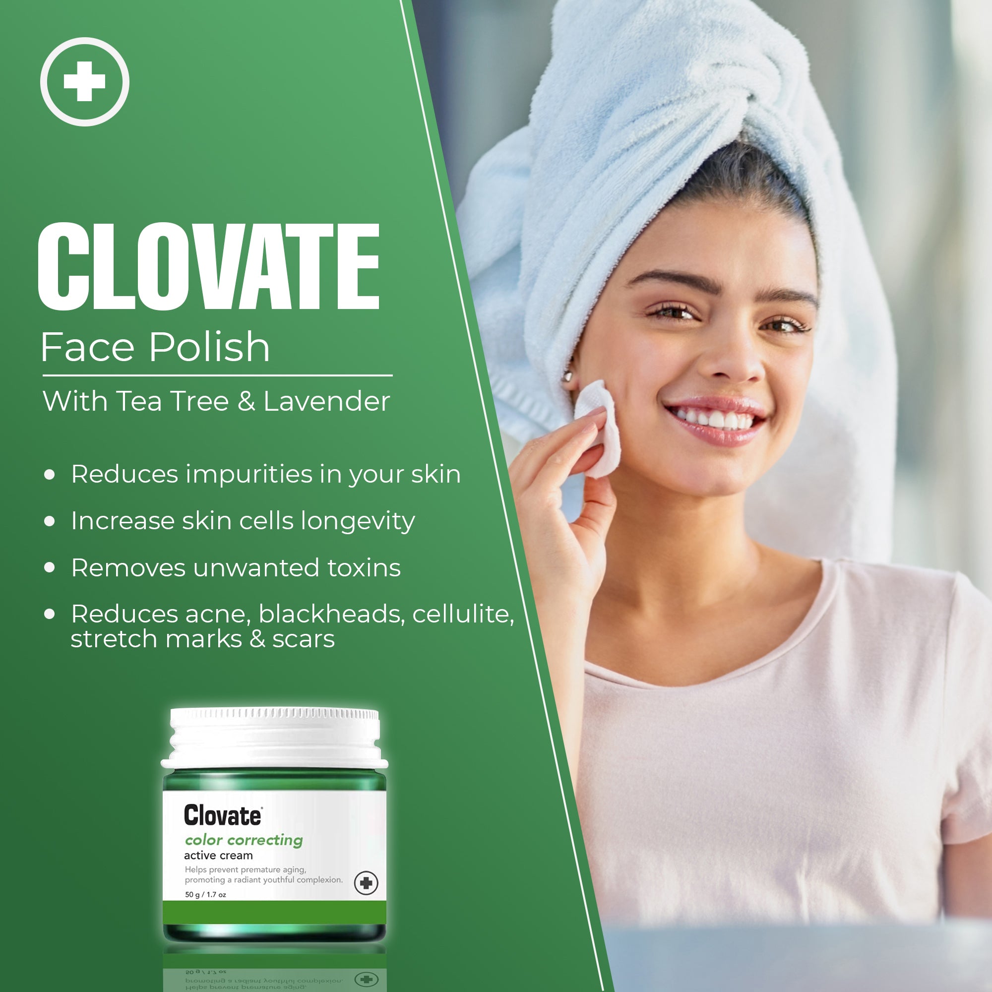 Clovate Face Polish - 50g / 1.7 fl oz Mitchell Group USA, LLC - Mitchell Brands - Skin Lightening, Skin Brightening, Fade Dark Spots, Shea Butter, Hair Growth Products