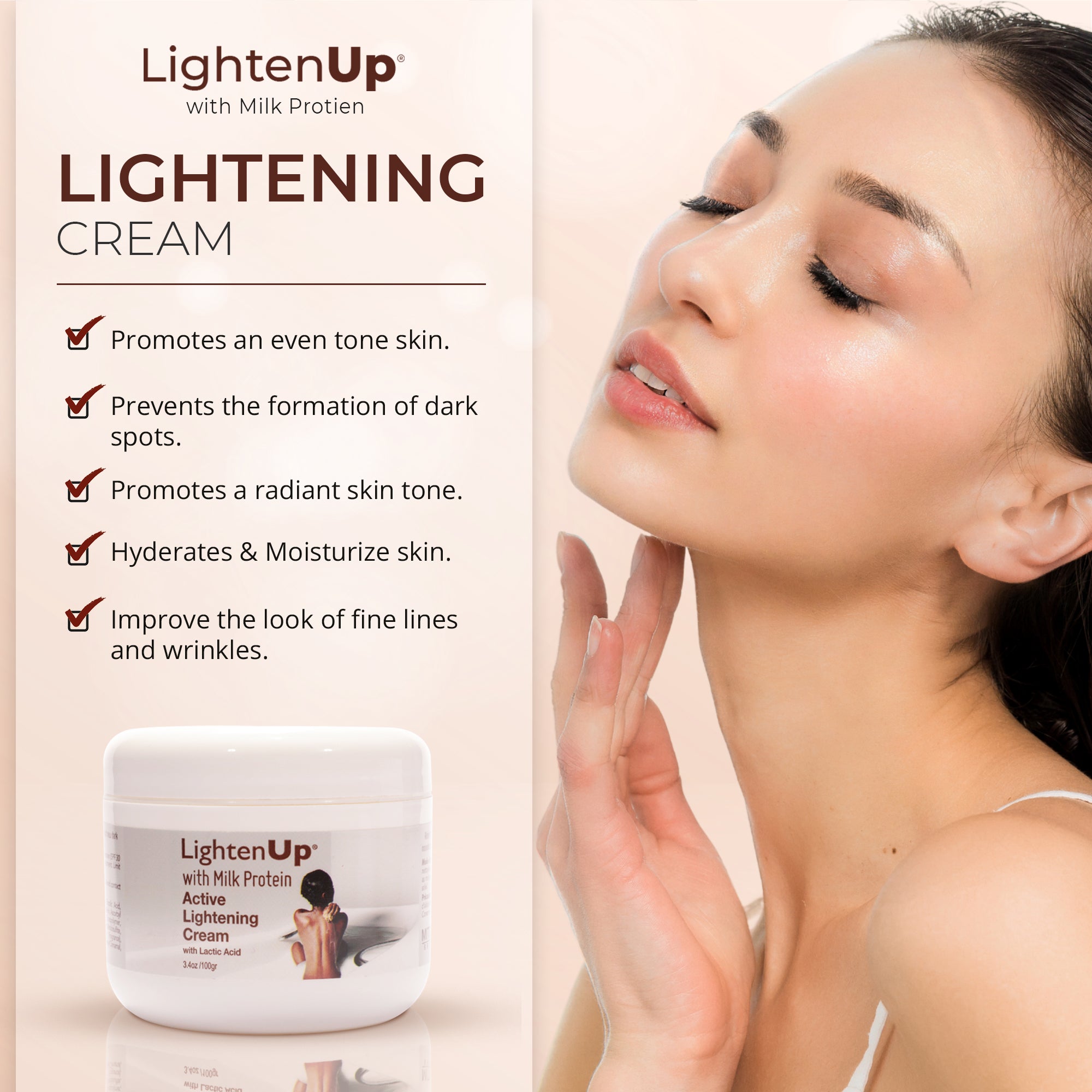 OMIC Lighten Up Milk Protein Bundle Mitchell Brands - Mitchell Brands - Skin Lightening, Skin Brightening, Fade Dark Spots, Shea Butter, Hair Growth Products