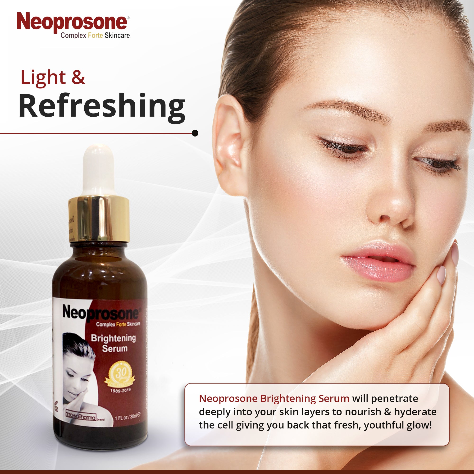 Neoprosone Brightening Serum - For Clear Skin - 30 ml / 1 oz Mitchell Brands - Mitchell Brands - Skin Lightening, Skin Brightening, Fade Dark Spots, Shea Butter, Hair Growth Products