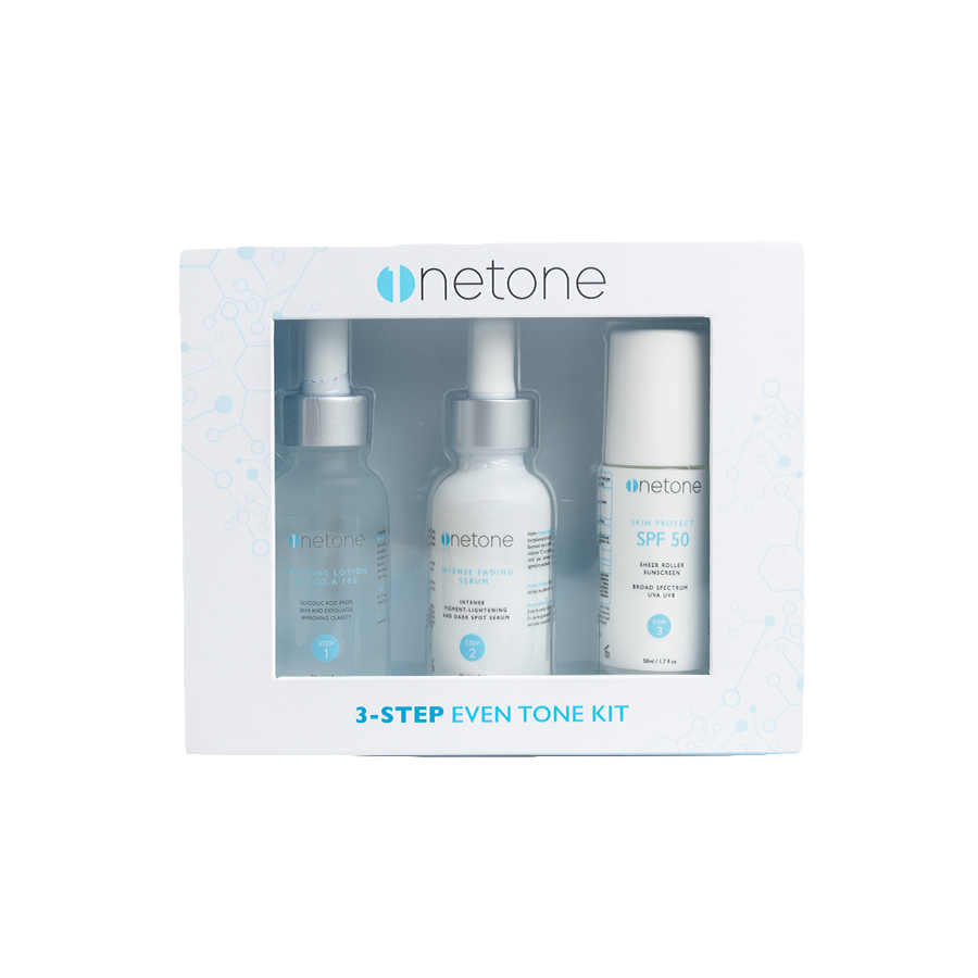 US OneTone 3 Step Kit Mitchell Group USA, LLC - Mitchell Brands - Skin Lightening, Skin Brightening, Fade Dark Spots, Shea Butter, Hair Growth Products