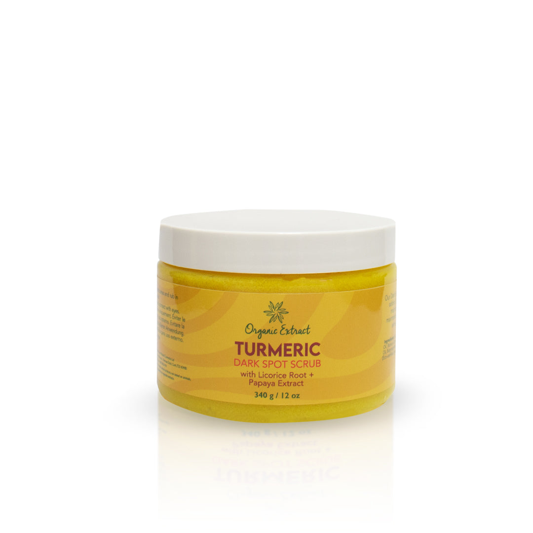 Organic Extract Turmeric Dark Spot Scrub 12oz Mitchell Brands - Mitchell Brands - Skin Lightening, Skin Brightening, Fade Dark Spots, Shea Butter, Hair Growth Products