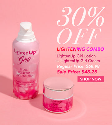 LightenUp Girl Lightening Combo Mitchell Brands - Mitchell Brands - Skin Lightening, Skin Brightening, Fade Dark Spots, Shea Butter, Hair Growth Products