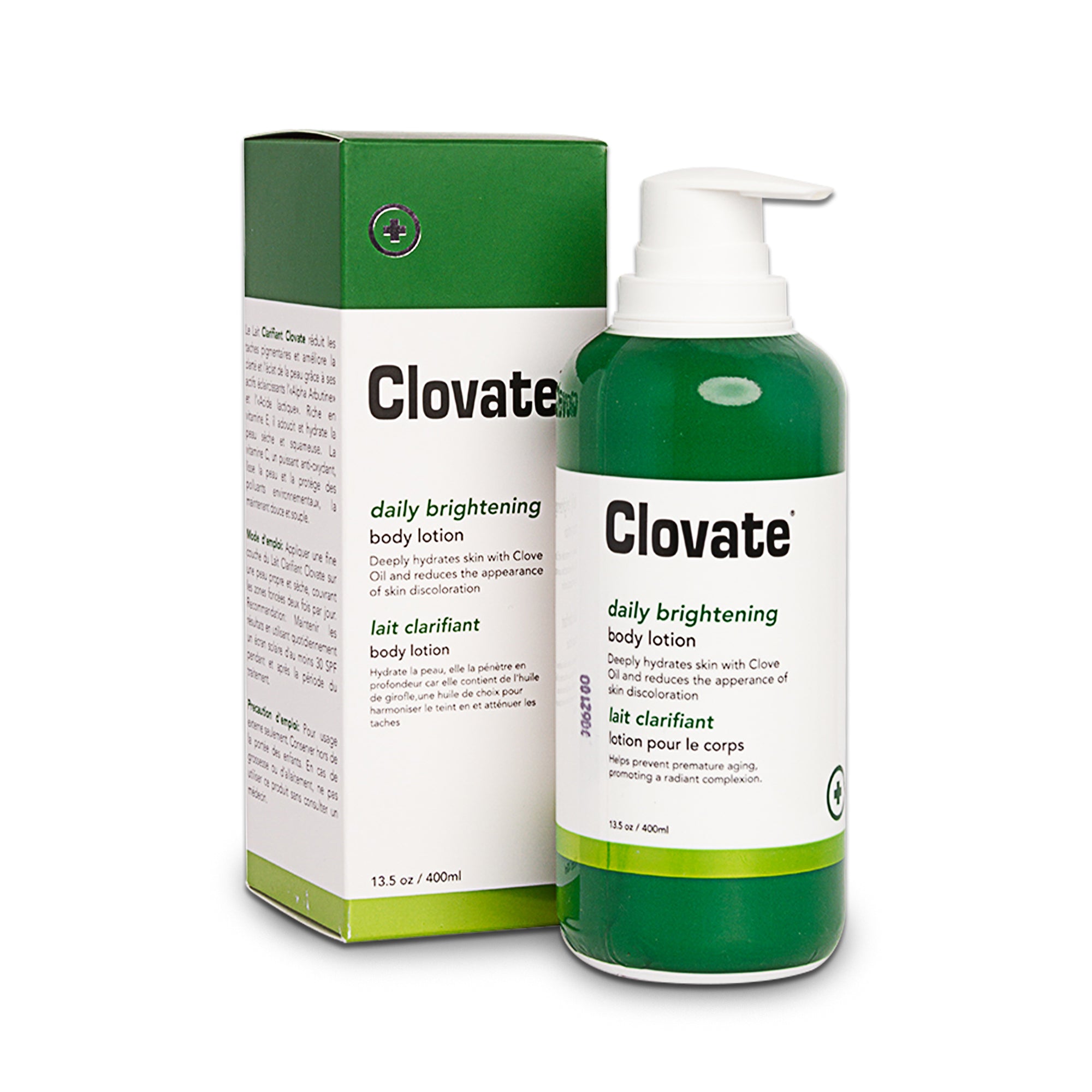 Clovate Intense Body Lotion (with Airless pump) - 400ml / 13.5 oz Mitchell Group USA, LLC - Mitchell Brands - Skin Lightening, Skin Brightening, Fade Dark Spots, Shea Butter, Hair Growth Products